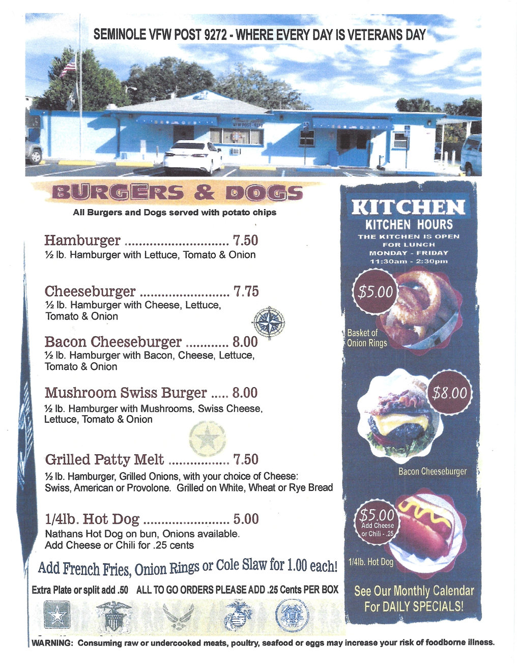 Restaurant VFW Post 9272 Seminole FL
